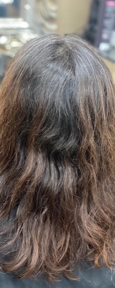 Balayage & Glossing Transformation in Dortmund — Vorher