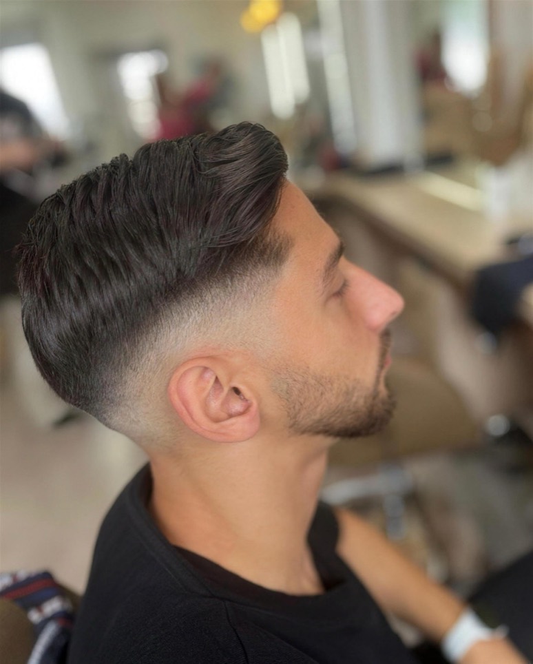 Pompadour mit Fade — Herrenfriseur Dortmund