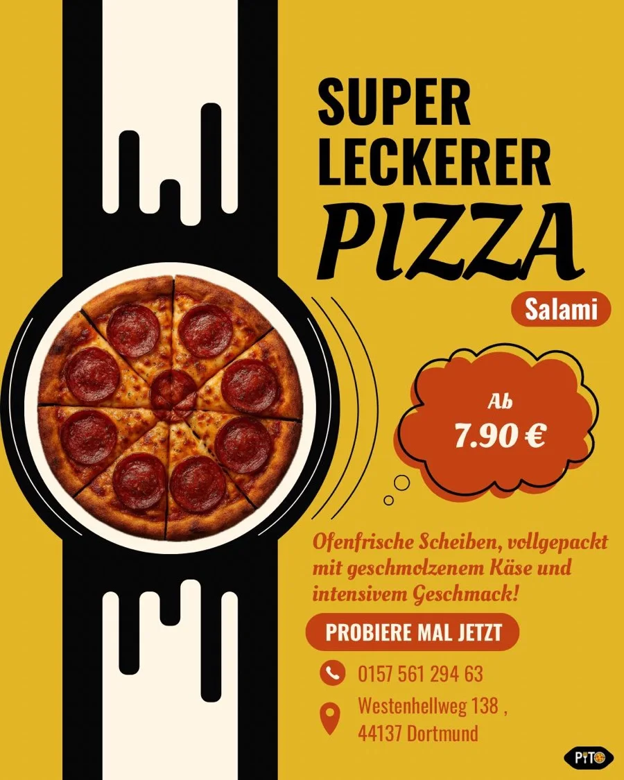 Pito-Aushang: Pizza Salami ab 7,90 €